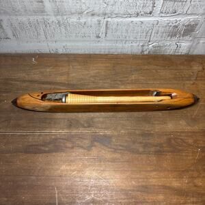 Vintage Wooden Weaving Loom Flying Shuttle